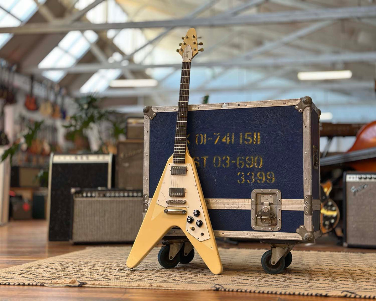Vintage 1980s Burny FV-600 MIJ Flying-V