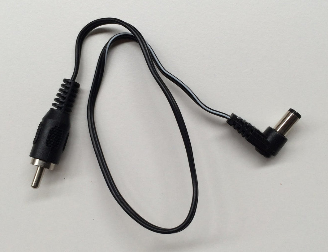 CIOKS 1050-I Type 1 - 5.5/2.1mm DC-plug Centre Negative, I-Shape 50cm (Black)