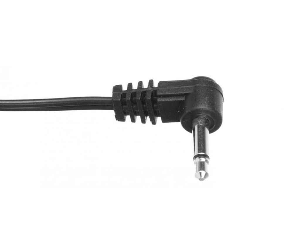 CIOKS 5030 Type 5 - 3,5mm Jack-plug, tip positive, L-shape, 30cm (black)