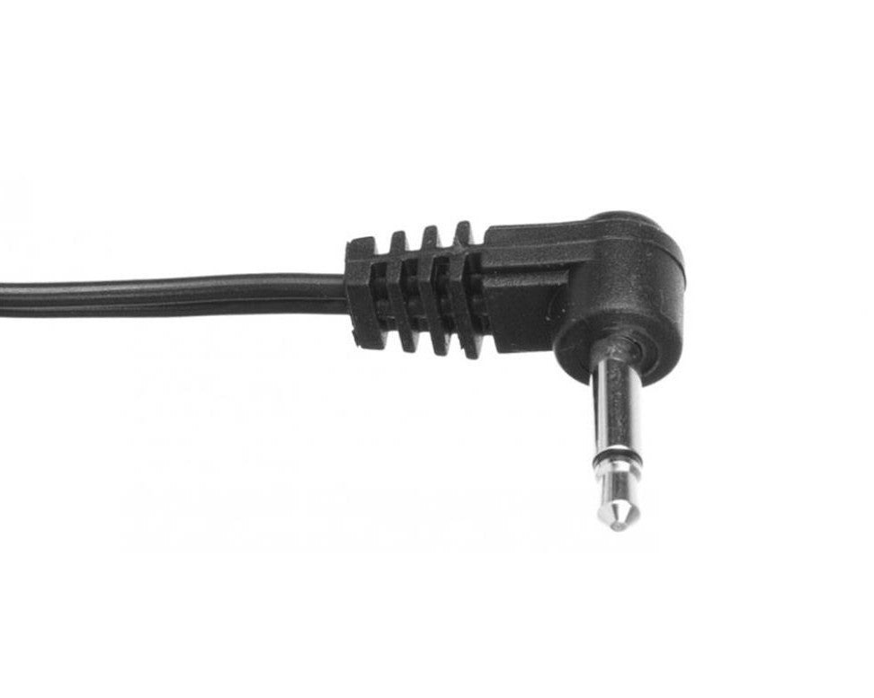 CIOKS 5050 Type 5 - 3,5mm Jack-plug, tip positive, L-shape, 50cm (black)