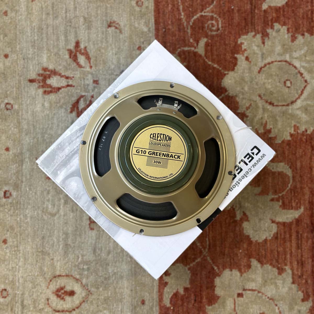Celestion G10 Greenback T5647: Classic Series 10" 30 Watts 8Ω Speaker