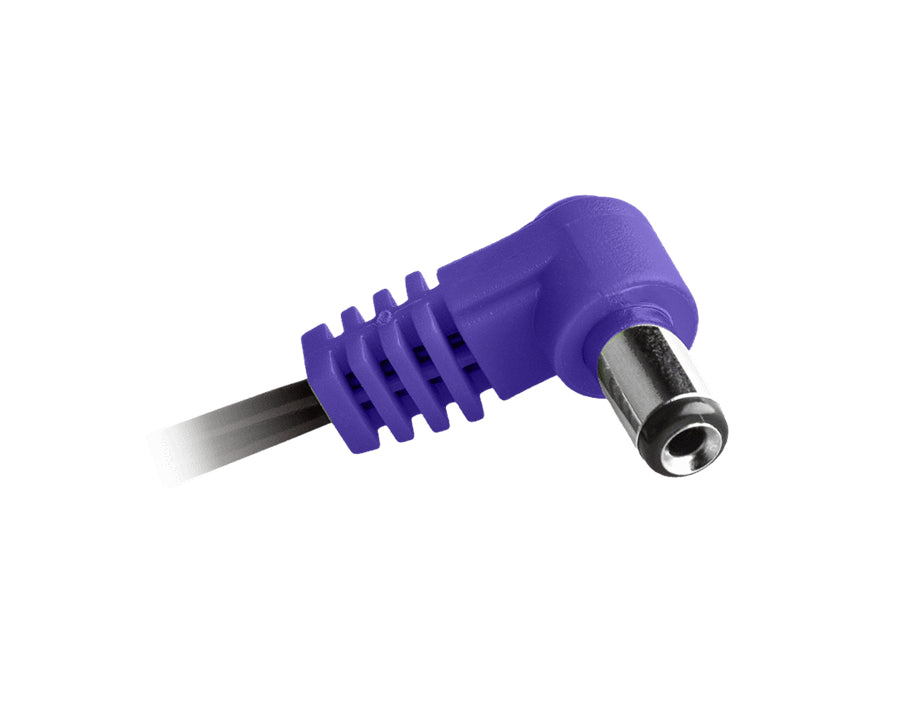 Cioks CI-8050 Type 8 1.7mm DC plug Centre Positive L Shape - Purple - For Elektron & KORG Volca