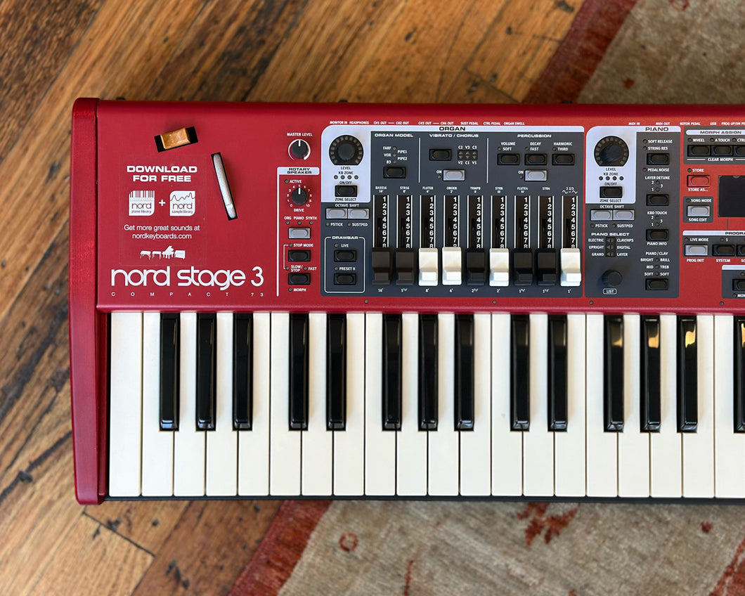 Clavia Nord Stage 3 SW73 Compact 73 Key Semi Weighted Keyboard Found Sound