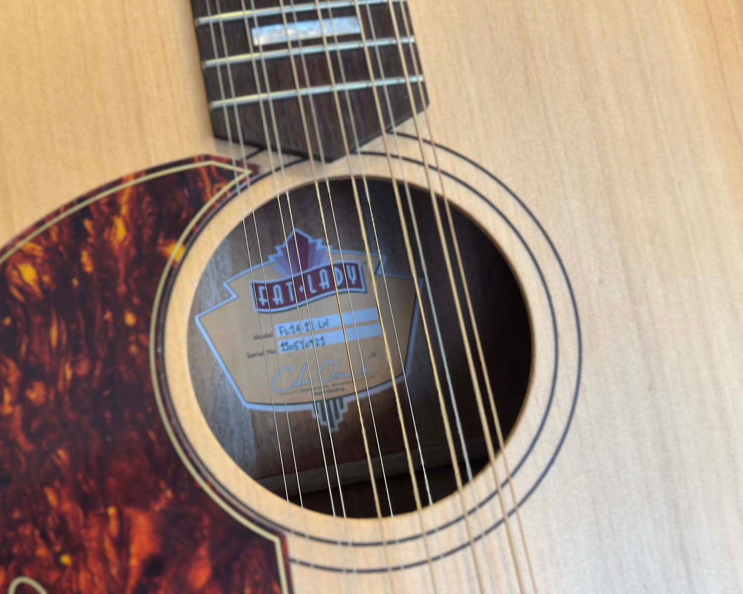 Cole Clark FL1A-12-LH Fat Lady 12-String Left-Handed Acoustic-Electric Guitar