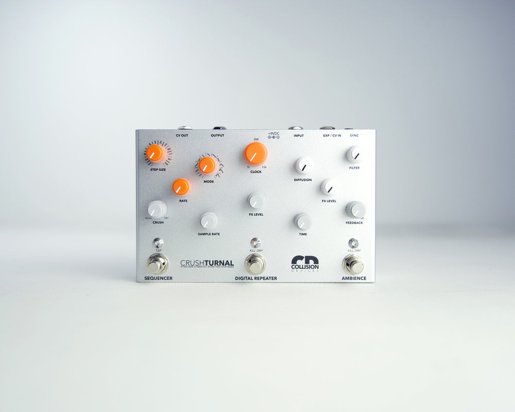 Collision Devices Crushturnal Digital Delay/Sample Rate Reducer/Reverb/Sequencer Pedal