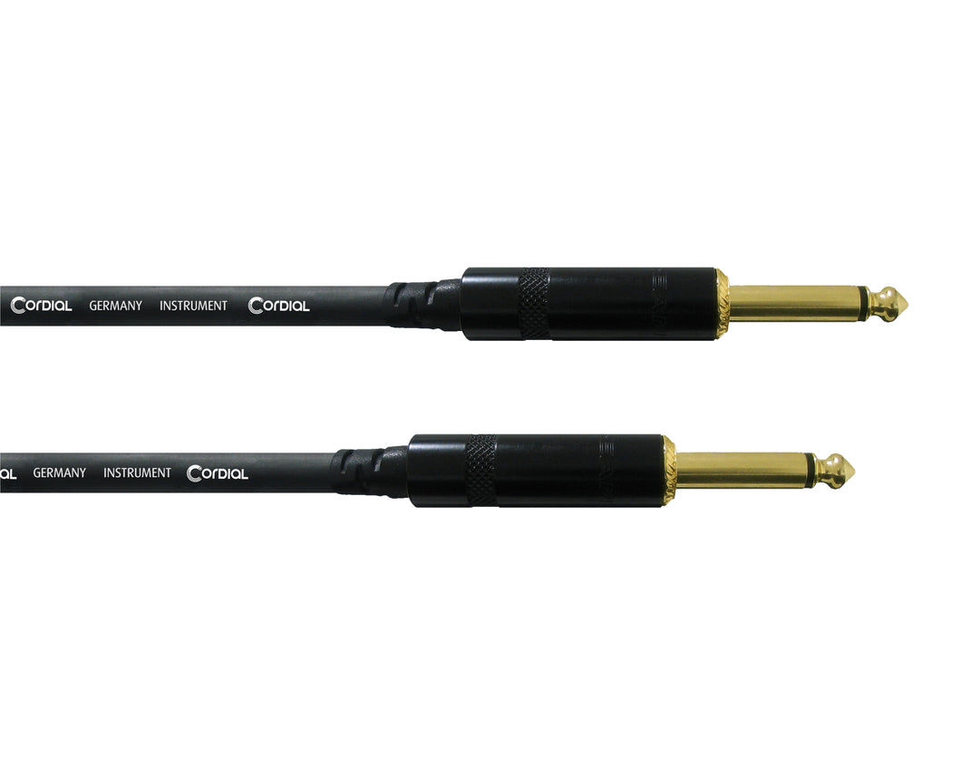 Cordial Essentials REAN 2 x plug 6,3 mm mono gold 3.0m