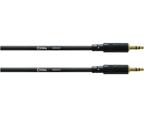 Cordial Essentials REAN 2x Plug 3.5mm Stereo Gold (1.5m)