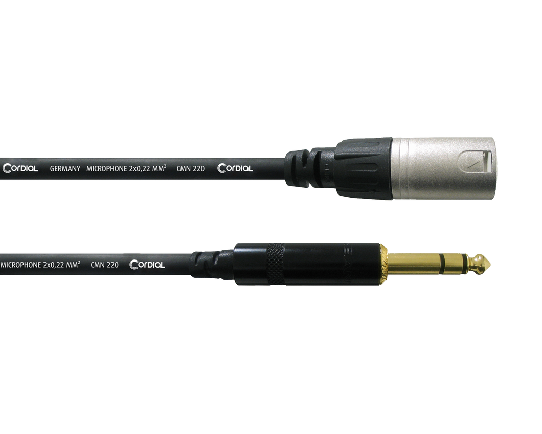 Cordial Essentials REAN XLR Male to Plug 6.3mm Stereo (0.6m\1ft)