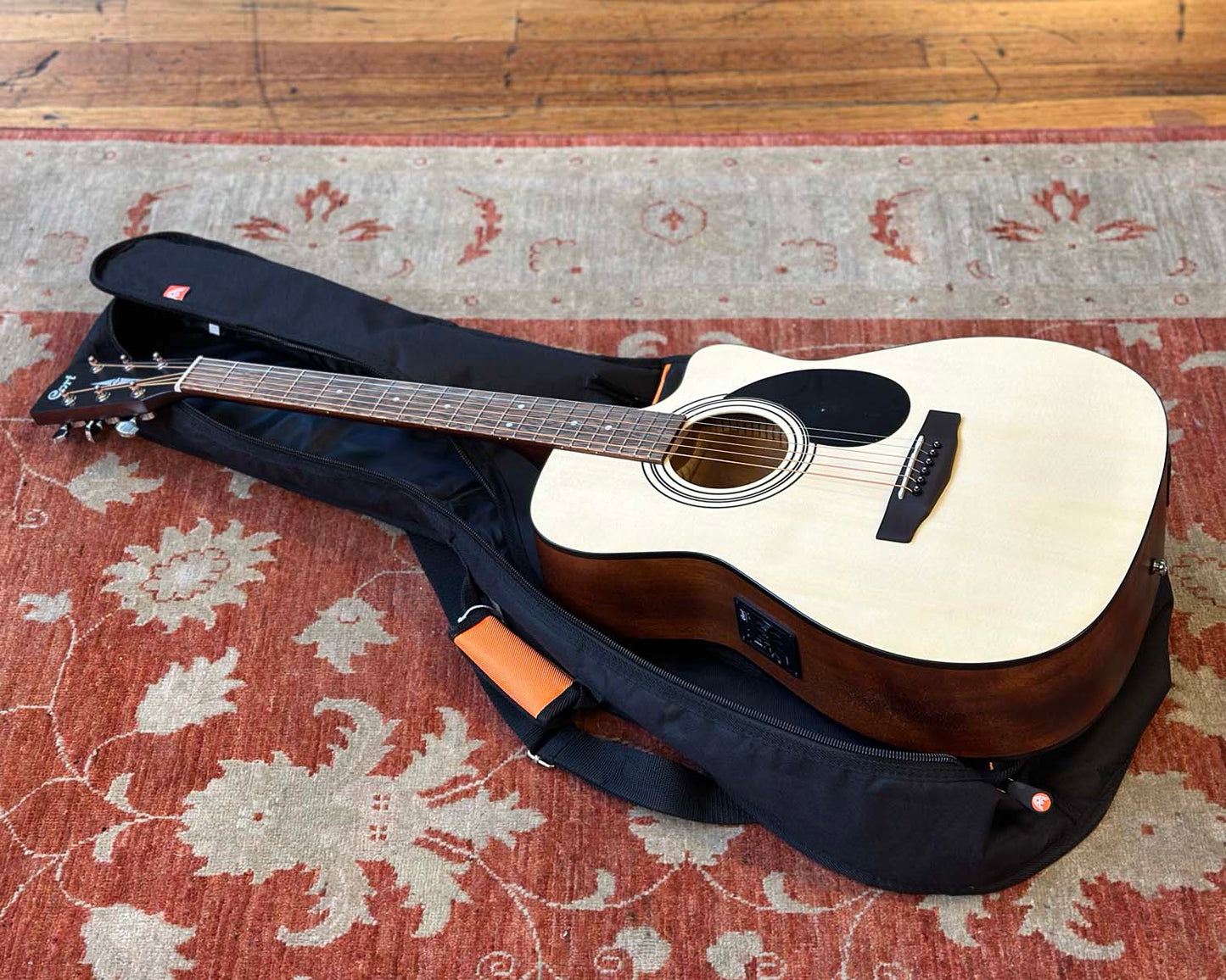 Cort AF515CE OP "Open Pore" Auditorium Acoustic Electric Guitar