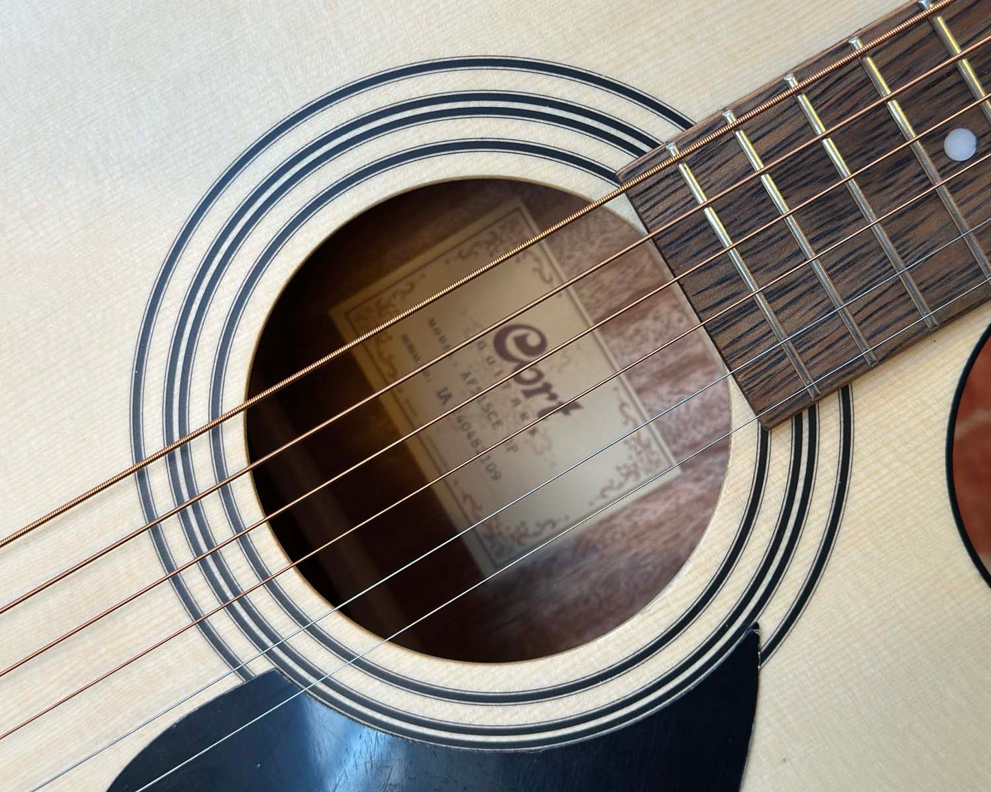 Cort AF515CE OP "Open Pore" Auditorium Acoustic Electric Guitar
