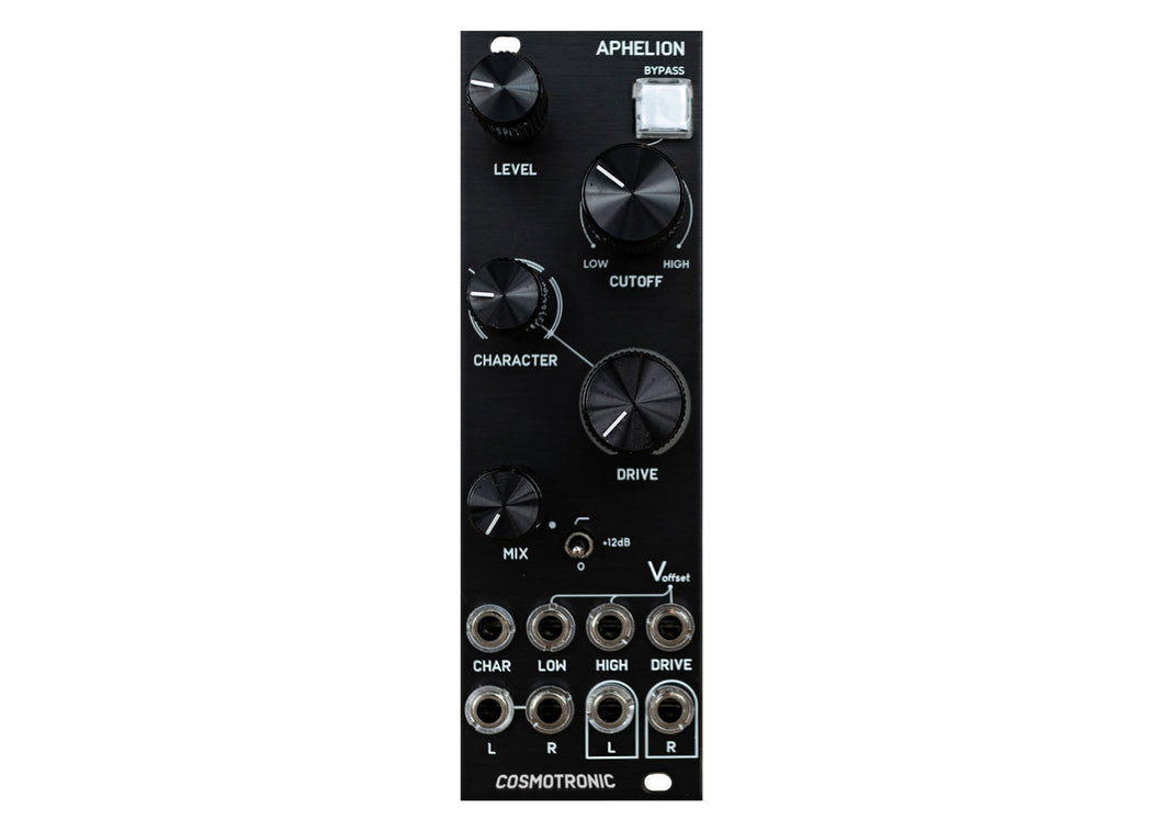 Cosmotronic Aphelion Stereo Distortion & Low/High Pass Filter - Black