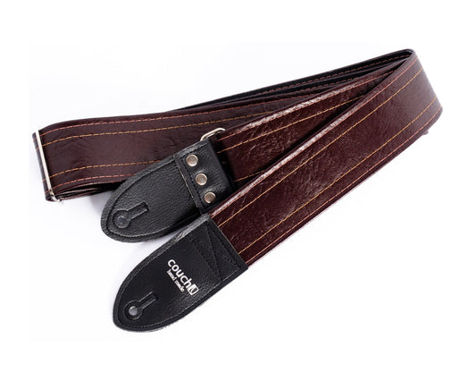 Couch Straps The Dark Walnut Vintage Cadillac Sunburst Deadstock Luggage Guitar Strap
