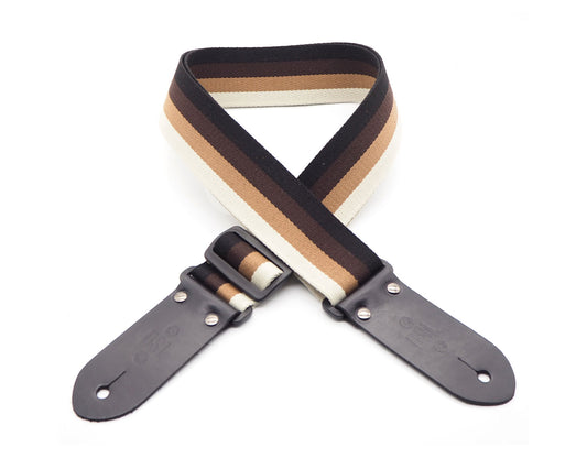 DSL 50 Stripe Coffee Guitar Strap