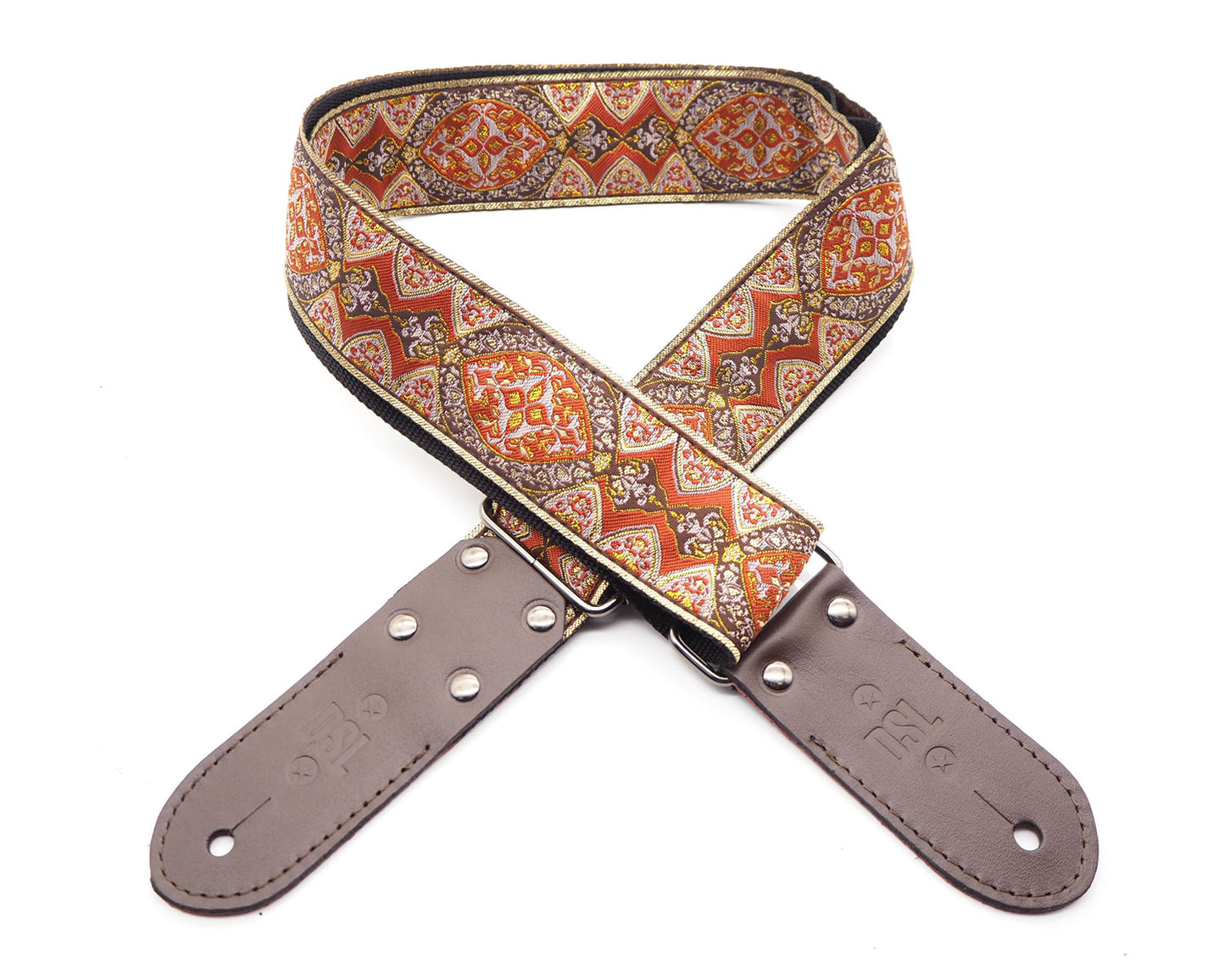 DSL Jacquard Weave Shiraz Brown Guitar Strap