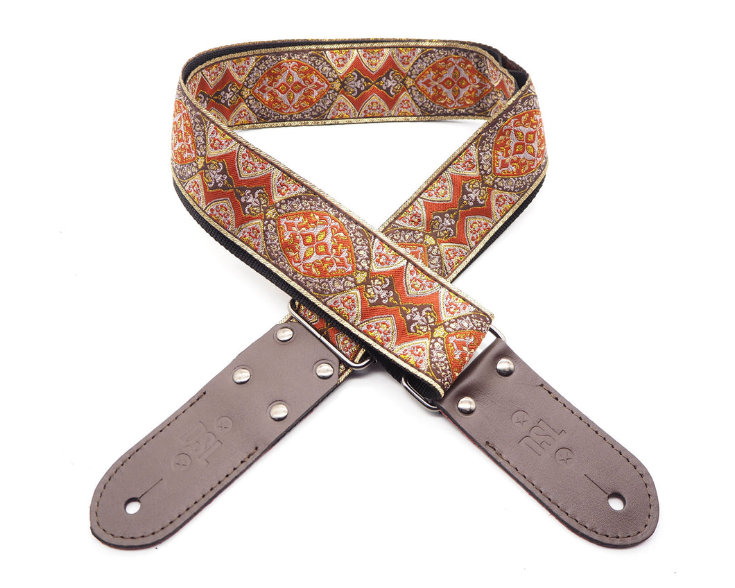 DSL Jacquard Weave Shiraz Brown Guitar Strap