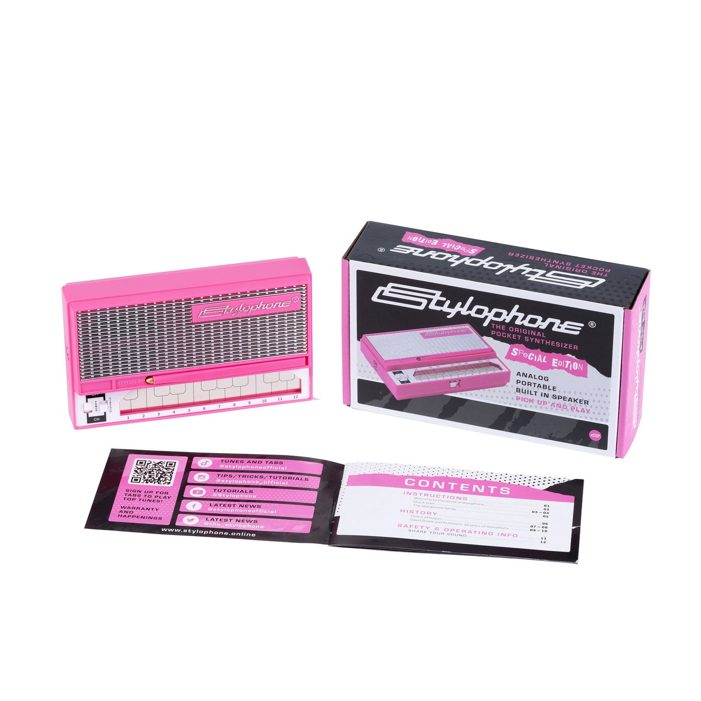Dübreq Stylophone PINK (The Original Pocket Synthesizer Special Edition)