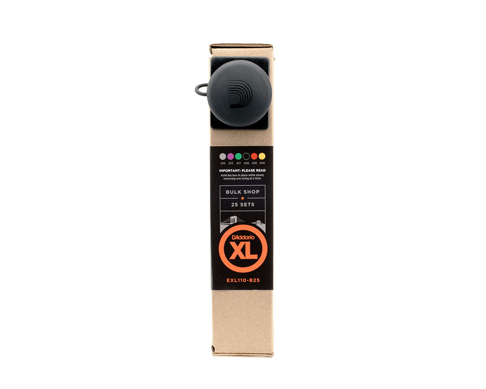 D'Addario EXL110-B25 Nickel Wound Electric Guitar Strings Regular Light 10-46 Bulk 25 Sets
