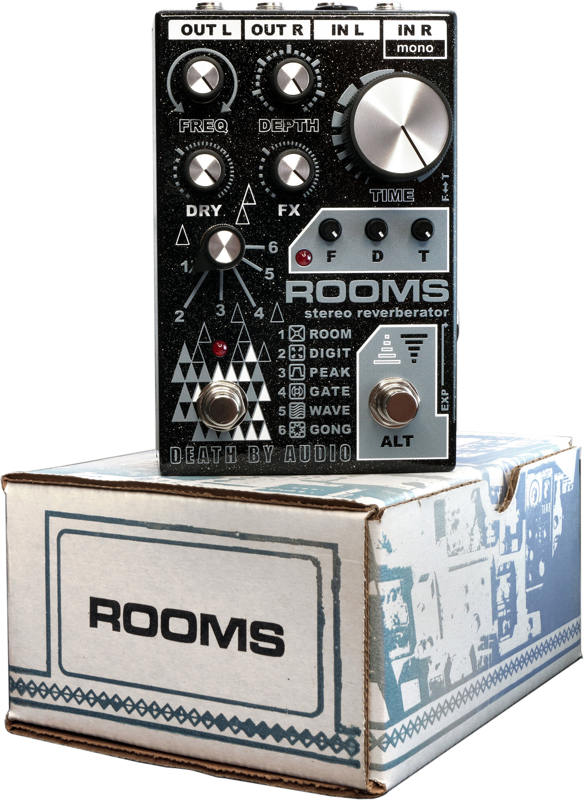 Death By Audio R O O M S Multi-Function Reverberating Pedal