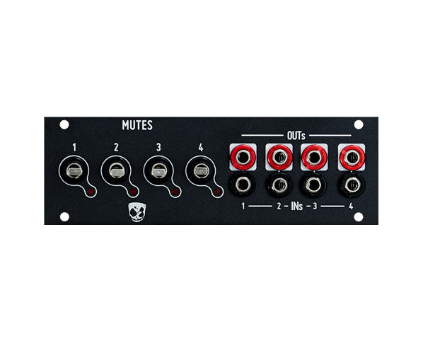DivKid/Befaco Mutes mk2 3U with Alternate 1U Panel
