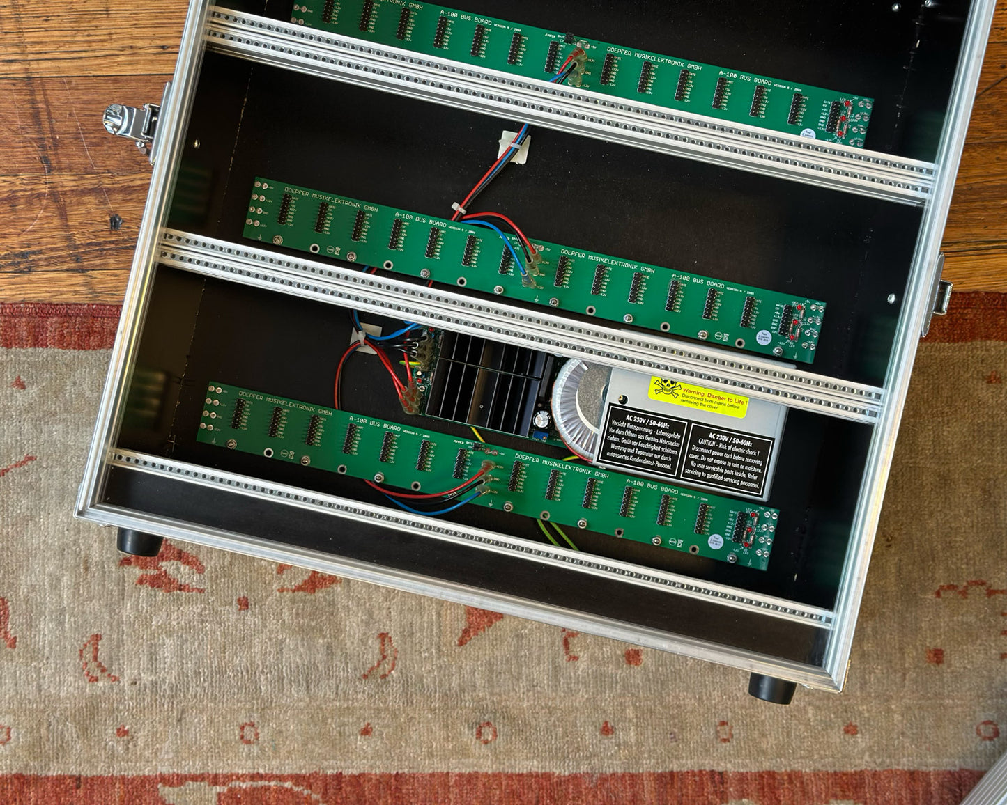Doepfer A-100P9sw Suitcase 3x3U with PSU2 (with Labels removed)
