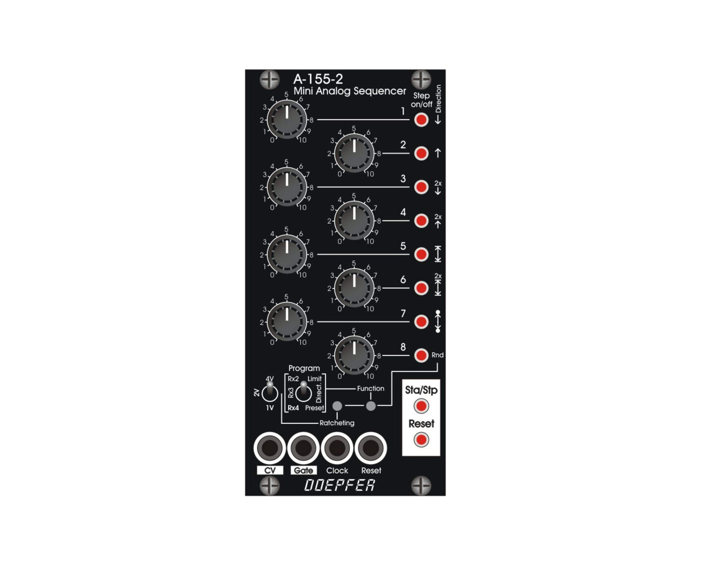 Doepfer A-155-2v 8-Step Analog CV/Gate Sequencer - Vintage Edition