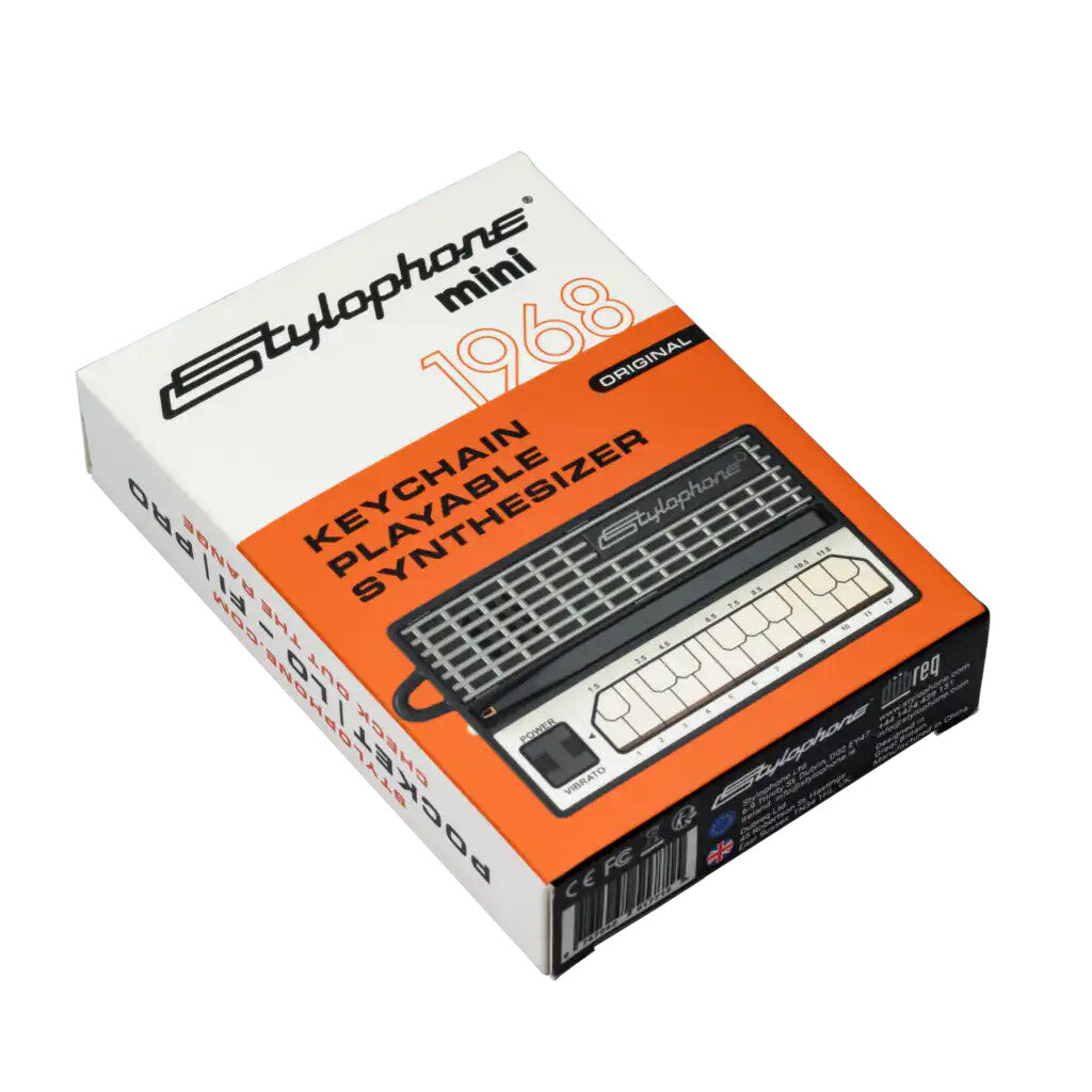 Dübreq Stylophone MINI Keychain Pocket Synthesizer – Black