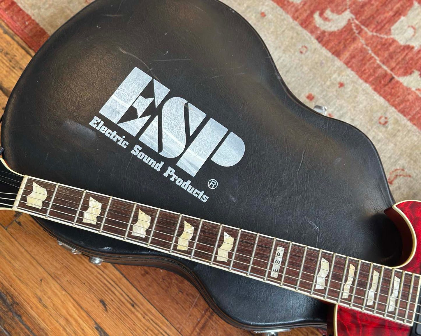 2003 ESP Eclipse II Standard Series QM (4-Knob) w/ OHSC - See-Thru Black Cherry