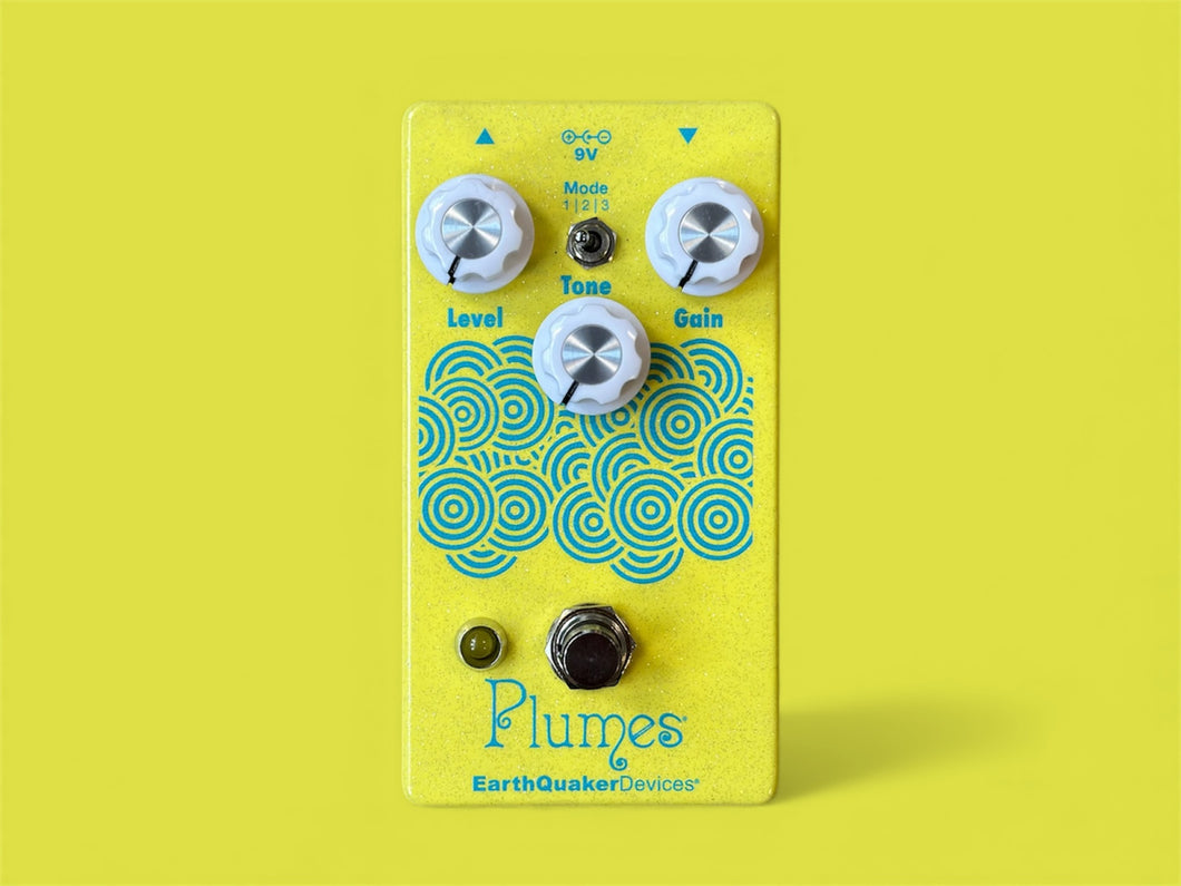 EarthQuaker Devices Plumes - EQD Day Custom Print (Fluro Yellow)