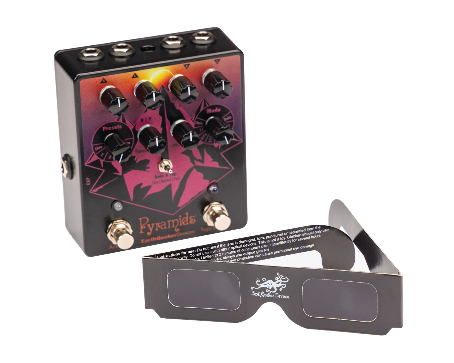 Limited Edition EarthQuaker Devices Pyramids Solar Eclipse