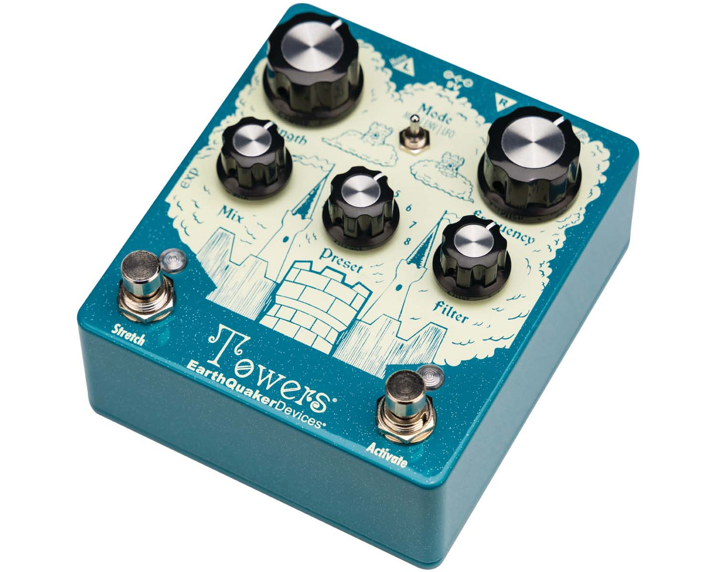 EarthQuaker Devices Towers Stereo Reverberant Filter Pedal