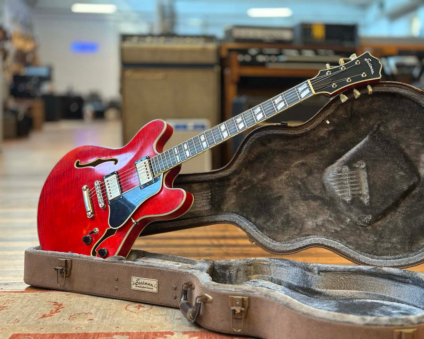 Eastman T59/V Semi-Hollow Thinline Electric Guitar w/ OHSC - Seymour Duncan Antiquities
