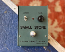 Load image into Gallery viewer, Electro Harmonix/Sovtek Small Stone - Green Russian (Bubble Font) w/ Wooden Box
