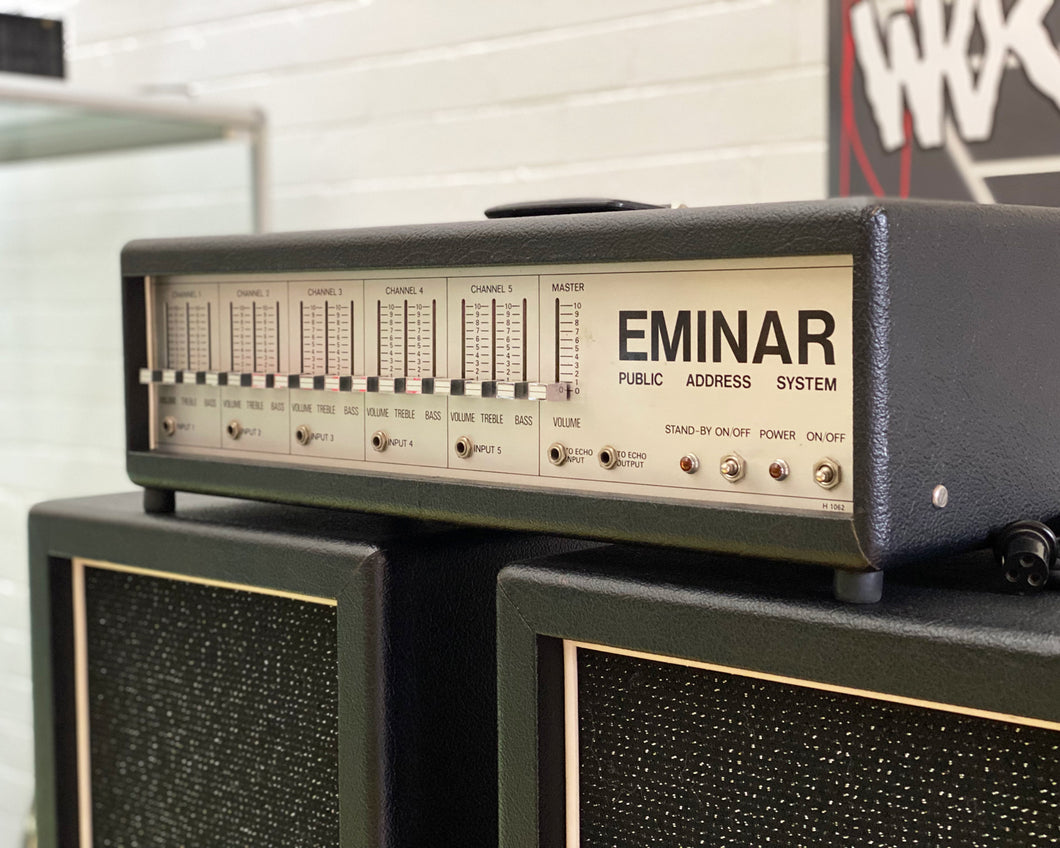 '70s Eminar Public Address System w/ Matching Speaker Columns