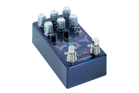 Empress Heavy Menace Distortion Pedal - Limited Edition Blue Purple Sparkle