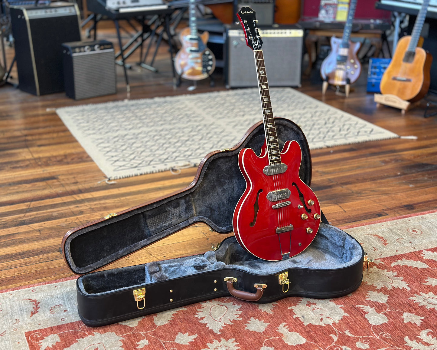 1996 Epiphone Casino w/ Case - Orange Label (Terada, Japan) - Modified