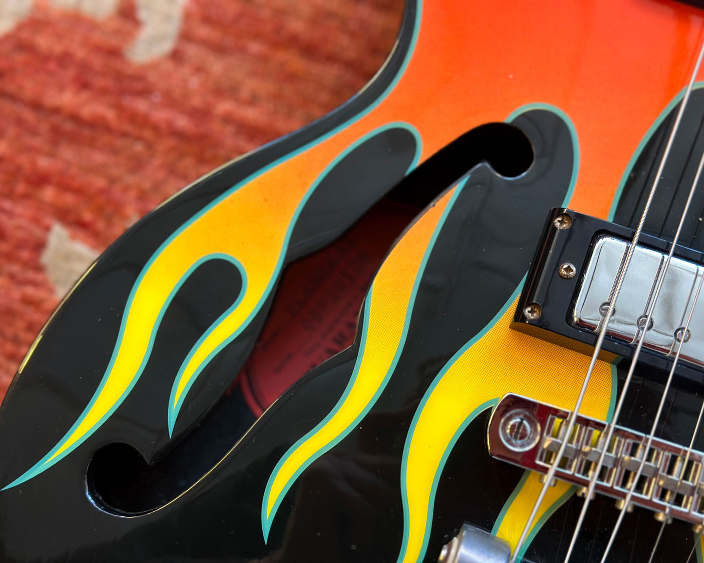 Limited Edition Epiphone FlameKat Semi Hollow Electric Guitar w/Hard Case