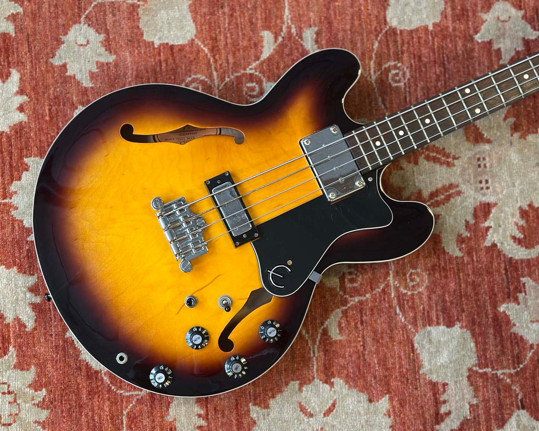 1999 Epiphone Rivoli II Bass - Vintage Sunburst