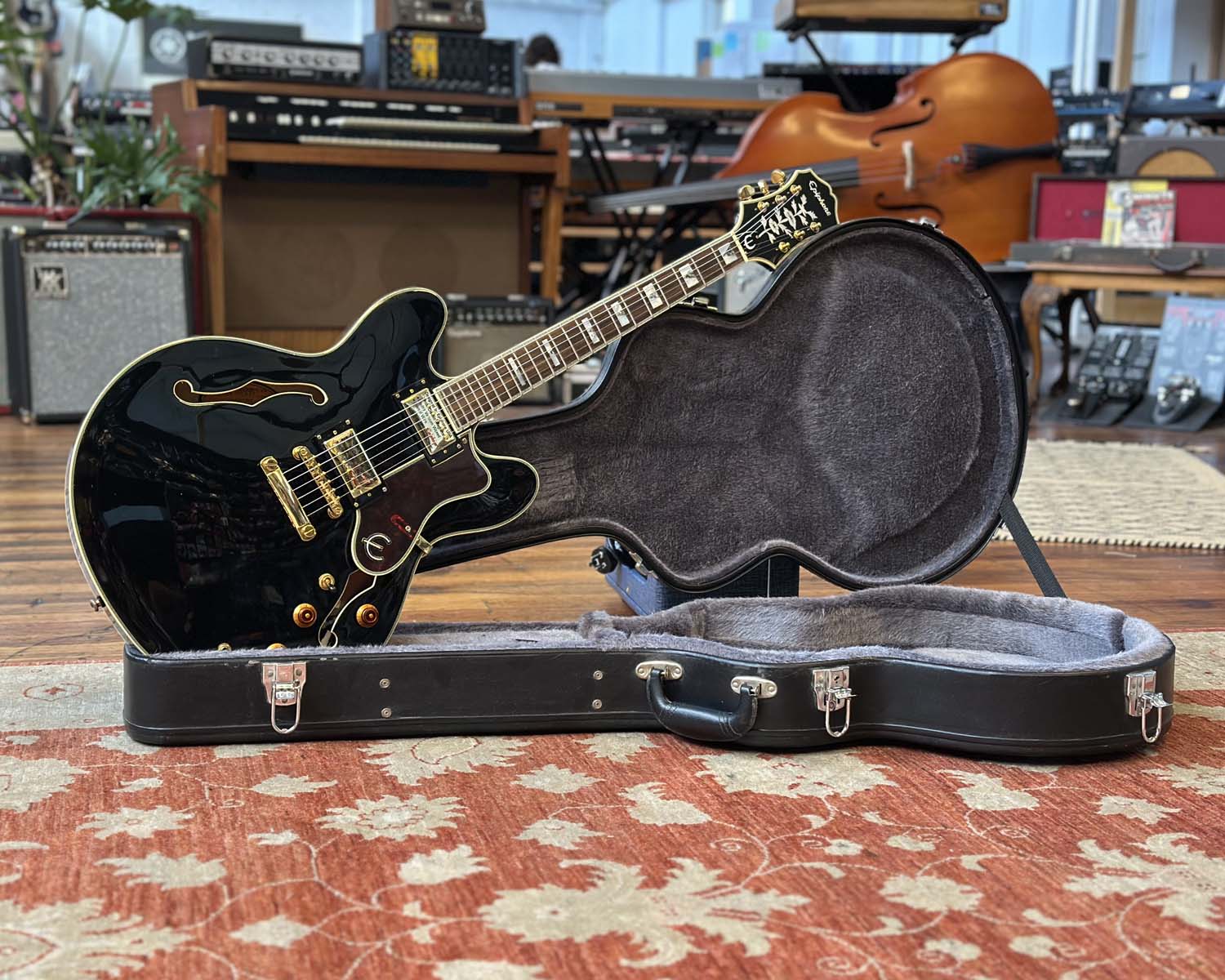 Epiphone Sheraton II EB Semi-Hollow Electric Guitar - Ebony