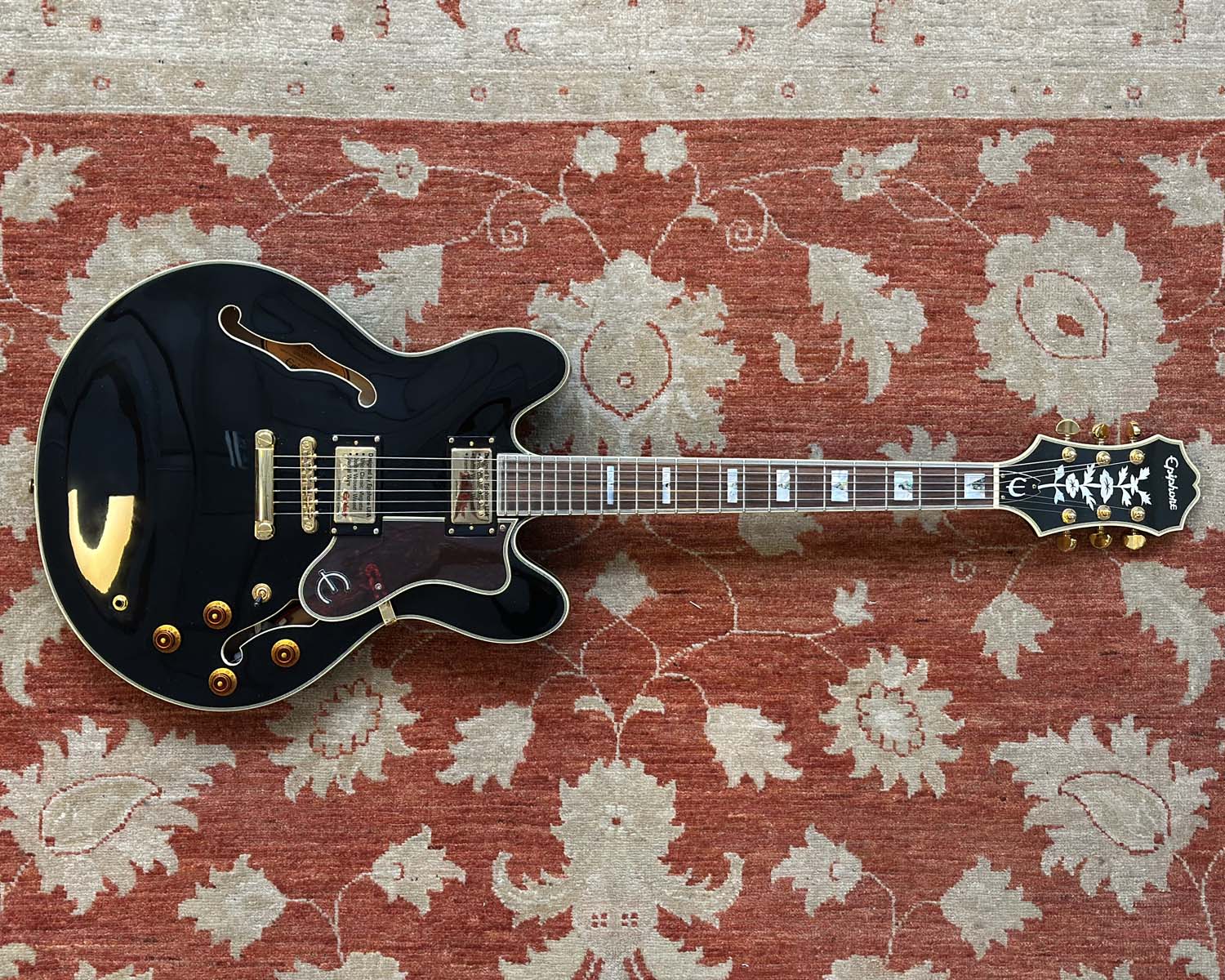 Epiphone Sheraton II EB Semi-Hollow Electric Guitar - Ebony