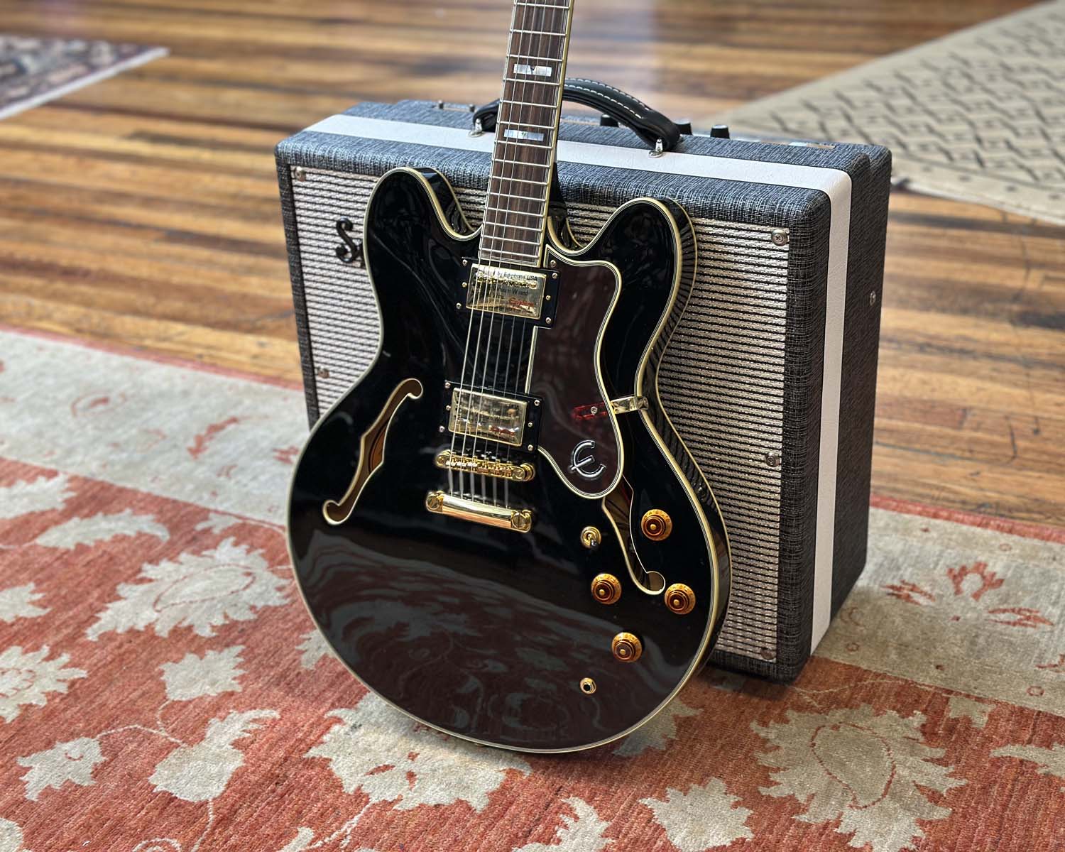 Epiphone Sheraton II EB Semi-Hollow Electric Guitar - Ebony