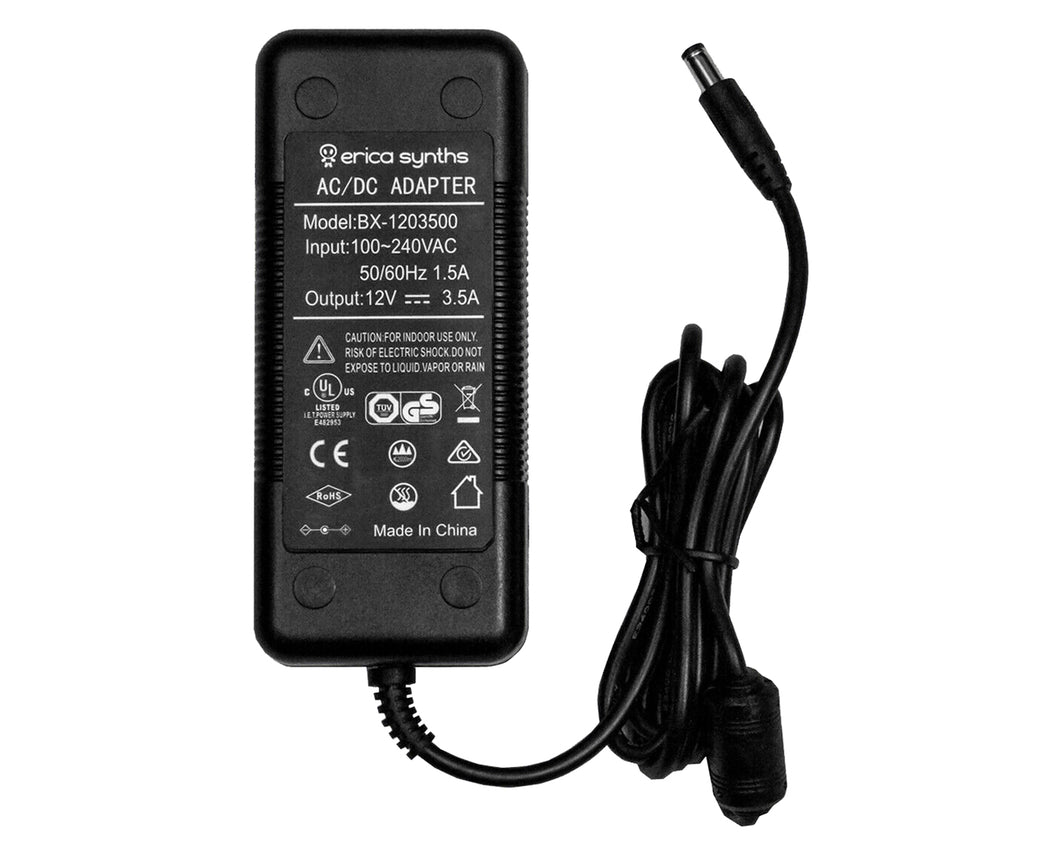 Erica Synths 100~240 VAC 12 Volt 3.5A DC Centre Positive Power Supply