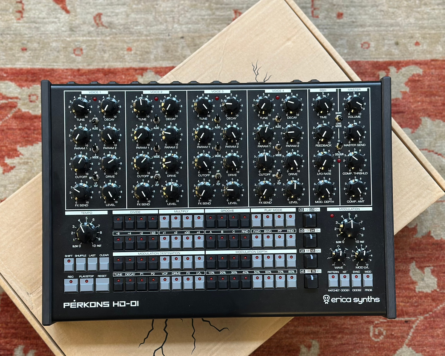 Erica Synths PĒRKONS HD-01 - Black