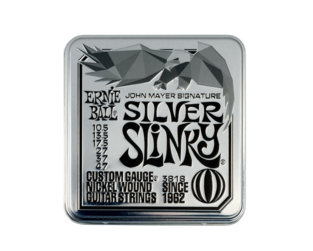 Ernie Ball 3818 Silver Slinky - John Mayer Signature Set - 3 Set Tin Box