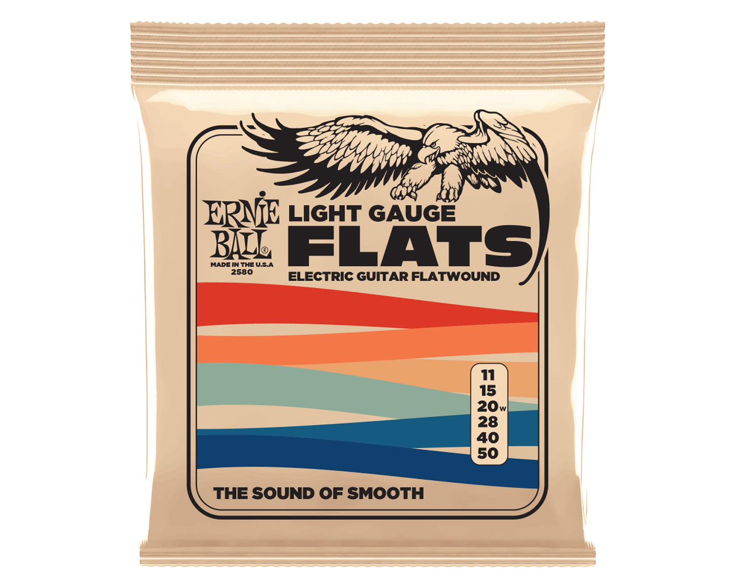 Ernie Ball Light Flatwound Electric Guitar Strings - 11-50 Gauge