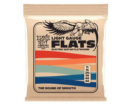 Ernie Ball Light Flatwound Electric Guitar Strings - 11-50 Gauge