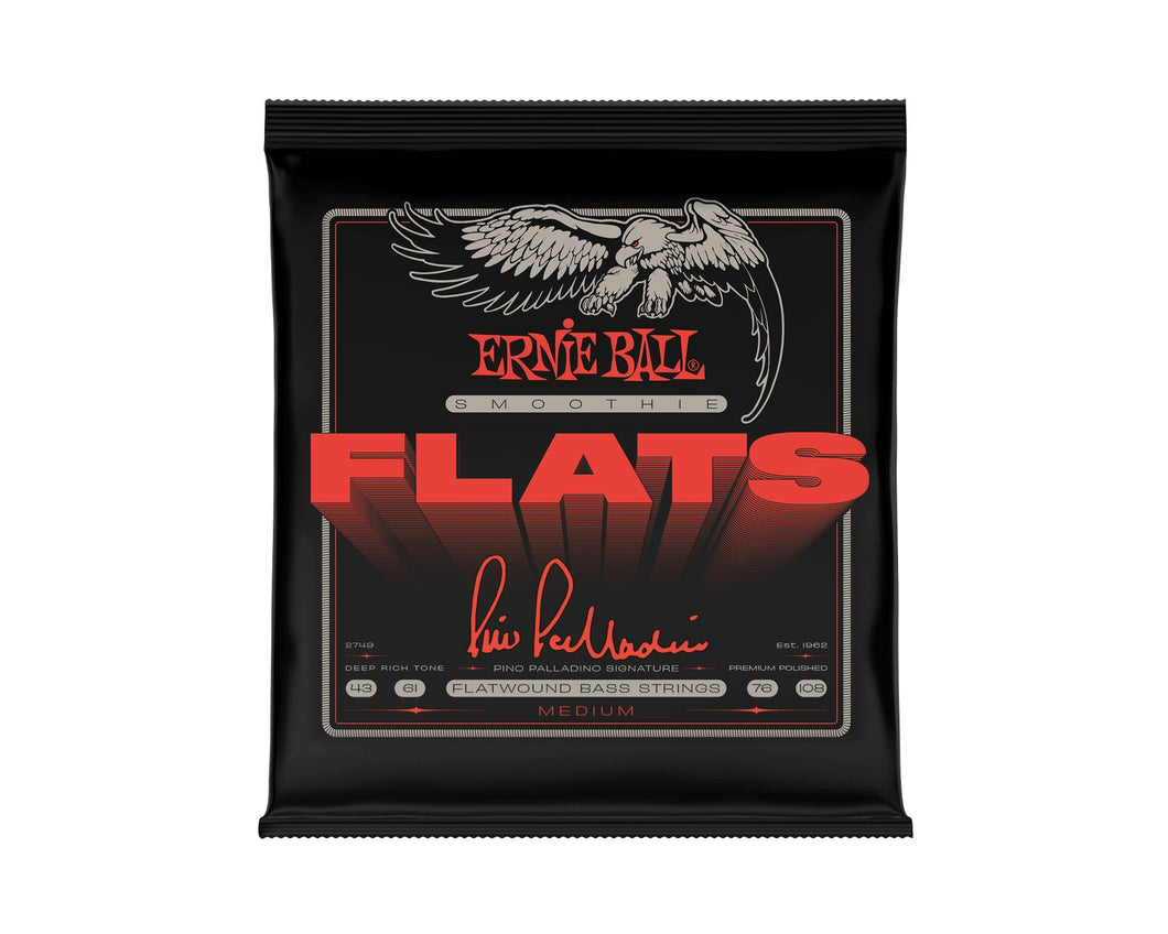 Ernie Ball Pino Palladino Signature Smoothie Flats Bass Strings - 43-108 Gauge