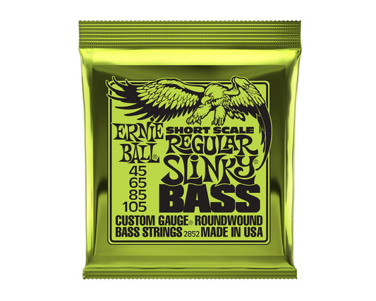 Ernie Ball Short Scale Regular Slinky Bass Guitar Strings