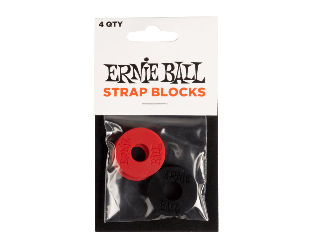 Ernie Ball Strap Blocks - Red & Black
