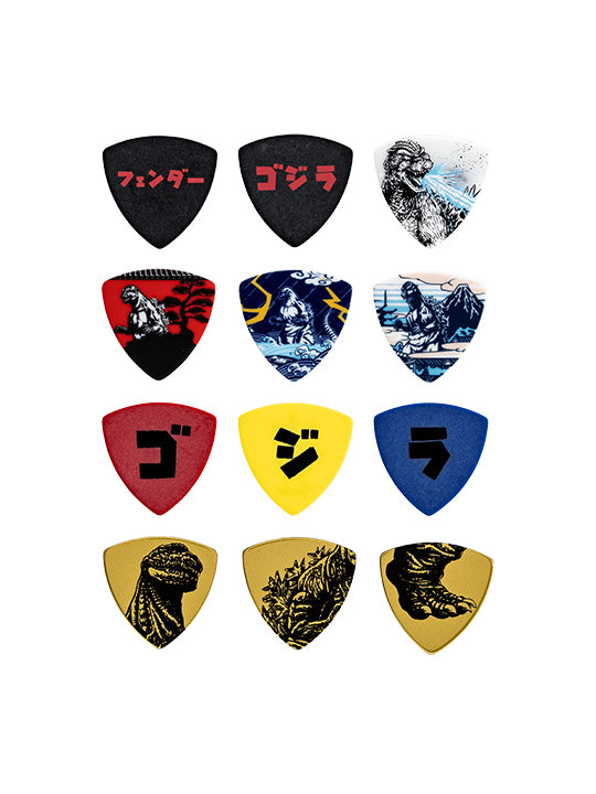 Fender Limited Edition Godzilla Picks & Collectible Tin (12)