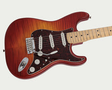 Load image into Gallery viewer, Fender 2024 Collection Made in Japan Hybrid II Stratocaster - Flame Sunset Orange Transparent
